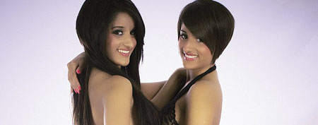 First shoot from Preeti and Priya – Topless Twins!