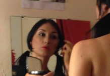 The Babestation Green Room Keeley Magee getting ready for the show