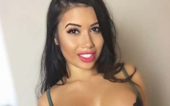 Nicole Snow in black lingerie