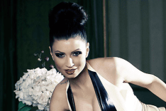 Lilly Roma in latex outfit