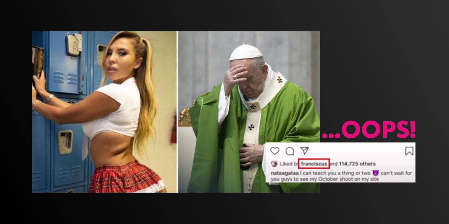 Pope Francis Caught Liking Insta Pic