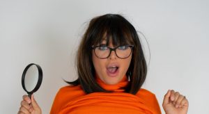 Beth in cosplay shows her tits