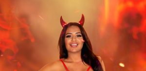 Valentina red devil lingerie