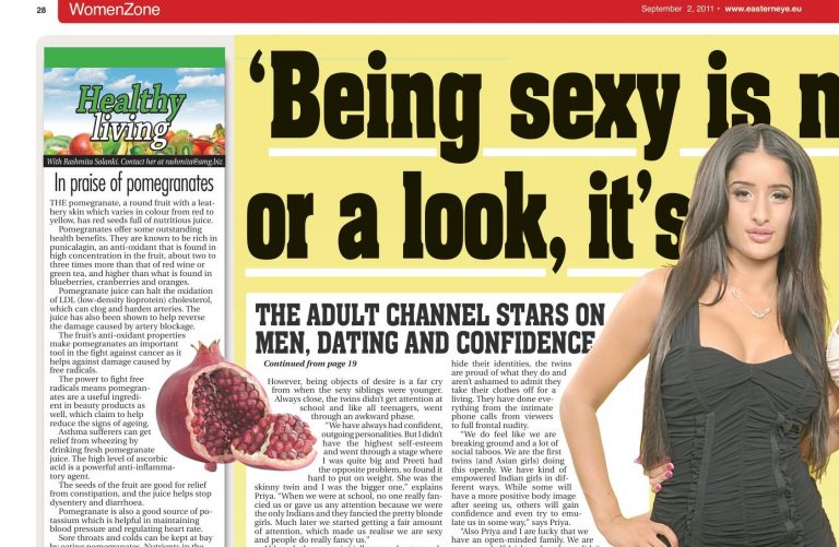 Preeti Young newspaper article