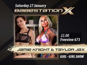 Babestation X Jamie Knight, Taylor Jax girl on girl Saturday night