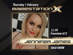 Babestation X Jennifer James thursday night live solo sex show