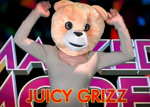 the masked model Juicy Grizz