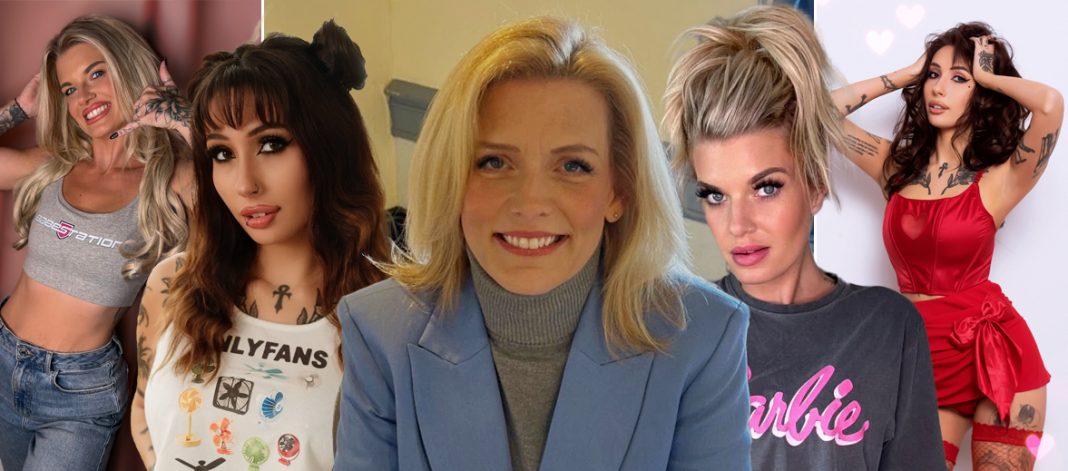 HGbC149XYAAznFz labour mp Samantha Niblett and babestation girls zeena and robyn quinn